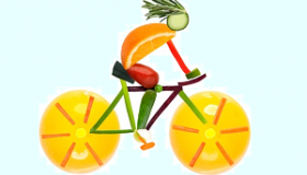 rower z owocow